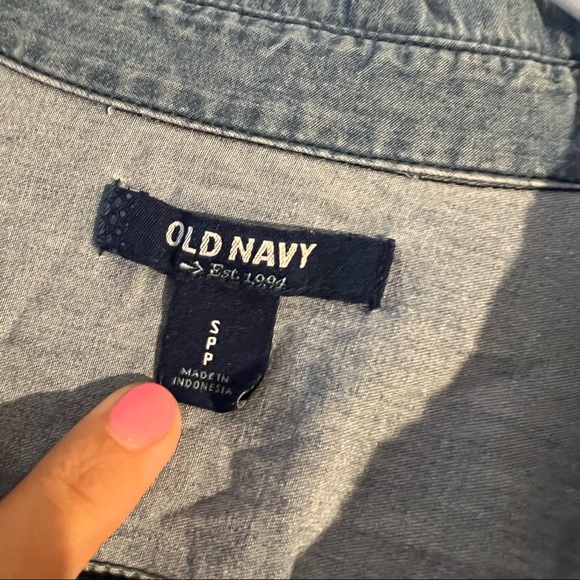 Blue Old Navy button down - Picture 2 of 2